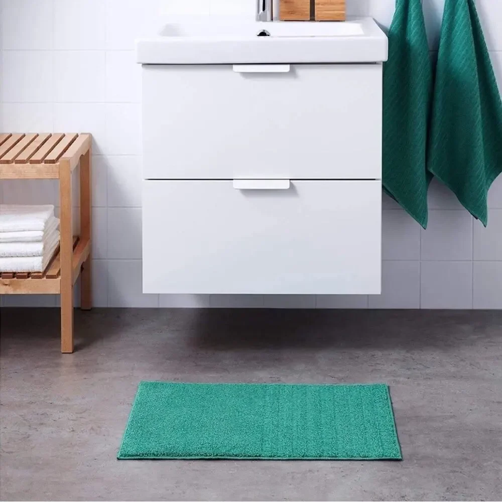 NWOT IKEA VOXSJON Bath Mat - Turqoise